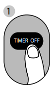 TIMER UIT-functie Stap 1
