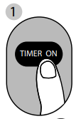 TIMER AAN-functie Stap 1
