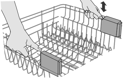 EZ-2-Lift&trade; Bovenste rekversteller (op sommige modellen) Stap 2