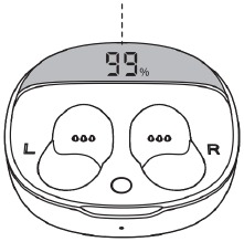 De digitale display van de oplaadcase