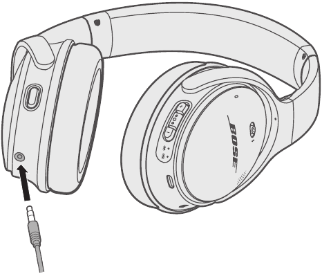 De audiokabel aansluiten