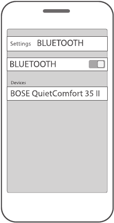 Verbinding maken via het Bluetooth-menu op uw mobiele apparaat Stap 2