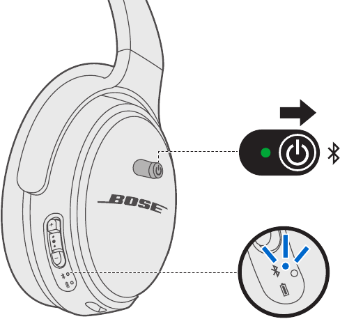 Verbinding maken via het Bluetooth-menu op uw mobiele apparaat Stap 1