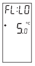de minimumtemperatuurgrens (FL:LO) verschijnt