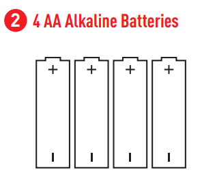 Batterijen in uw kluis plaatsen stap 2