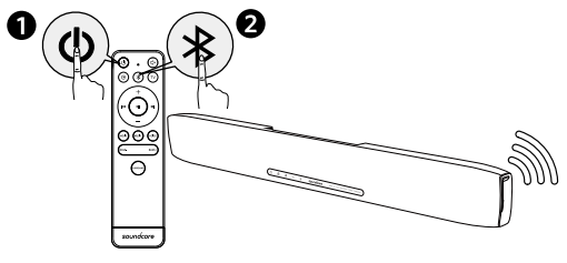 Bluetooth-modus stap 1