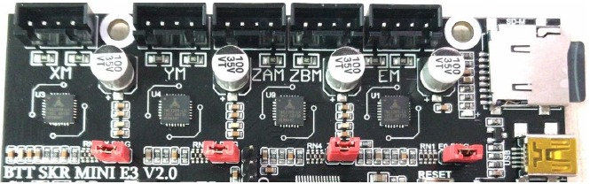 Sensorless Homing Functie Selectie