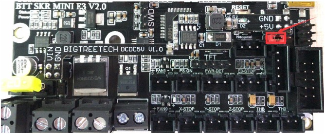 Gebruik BIGTREETECH DCDC5V V1.0 module+5V voeding
