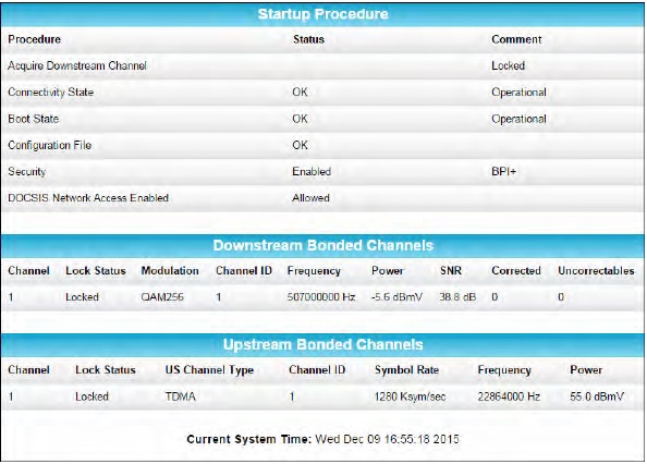 De SB6183-webmanager starten