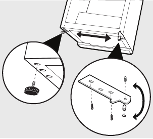 Instructies voor het verwijderen en omkeren van de deur voor Model FFPS4533UU Stap 4