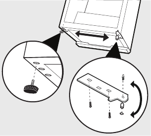 Instructies voor het verwijderen en omkeren van de deur voor Model&nbsp;FFPA3322UM Stap 3
