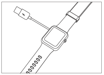 Uw horloge opladen stap 1
