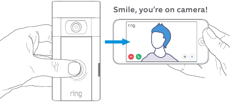 Om video van de camera in de Ring-app te bekijken