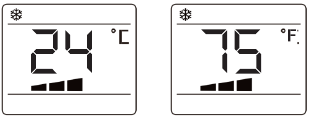 &deg;C / &deg;F SELECTIEKNOP