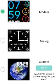 Wijzerplaten wijzigen