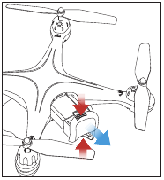 OPLADEN Drone batterij Stap 1