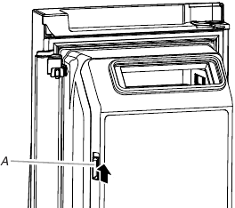 Ijsblokjesmachine in-/uitschakelen stijl 1 stap 1