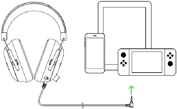DE HEADSET AANSLUITEN OP APPARATEN VIA EEN 3,5MM COMBO-POORT
