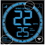 Windsnelheidsmetingen station met La Crosse View App