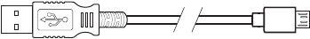 Extra lange Micro USB-oplaadkabel van 1,8 meter