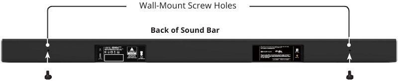 DE SOUNDBAR AAN DE MUUR BEVESTIGEN Stap 1