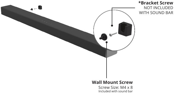 DE SOUNDBAR AAN DE MUUR BEVESTIGEN Stap 3