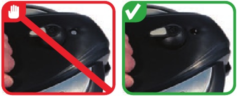 Forceer het deksel niet open wanneer de vlotterklep OMHOOG staat
