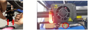 Filament laden - Stap 2 - Toevoeren
