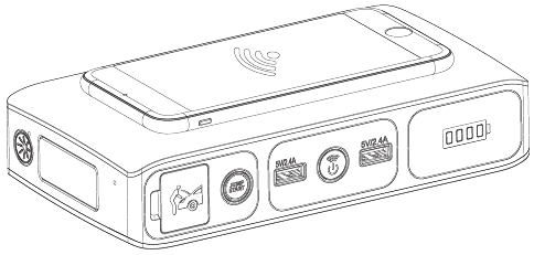 EEN COMPATIBELE SMARTPHONE OPLADEN MET BEHULP VAN HALO DRAADLOOS OPLADEN