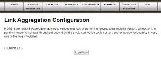Link Aggregation Configuration inschakelen