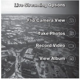 DRONE APP Live Streaming Opties