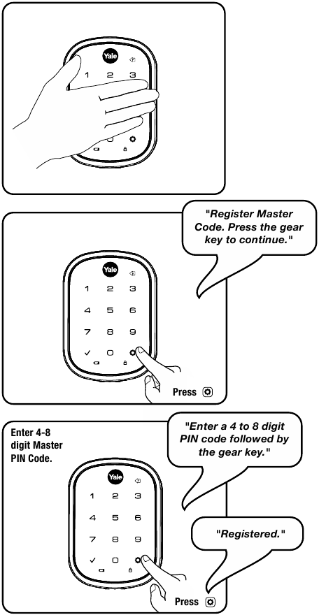 Master PIN Code aanmaken