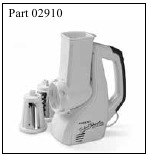 Presto&reg; SaladShooter&reg; elektrische snijmachine/rasp (onderdeel 02910)