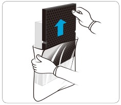Nieuwe filters voorbereiden