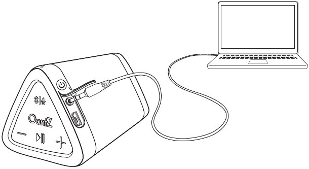 Afspelen vanaf niet-Bluetooth audiobronapparaten met behulp van de 3,5 mm audiokabel