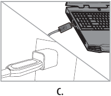 HET OPLADEN VAN DE SNAP 2.0&trade; LI-POLY BATTERIJ Diagram C