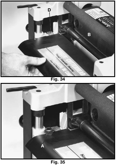 MESSEN VERVANGEN Fig. 34 - Fig. 35