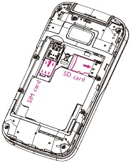 Nano-simkaart en microSD-kaarten plaatsen/verwijderen Stap 4