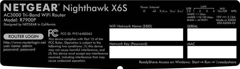 WiFi-netwerknaam en wachtwoord