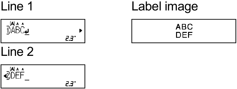 Labels met twee regels maken