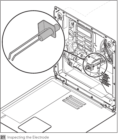 De elektrode inspecteren