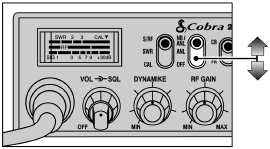 NB-ANL/ANL/OFF (Noise Blanker/Automatic Noise Limiter) schakelaar