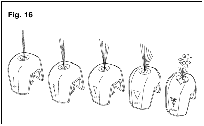 Werken met reinigingsmiddelen Fig. 16