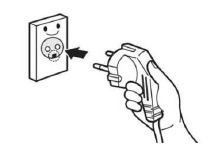 Opladen via stopcontact stap 1