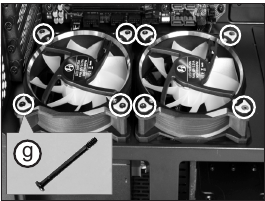 120 mm ventilator / 2.5"SSD installatie Stap 2