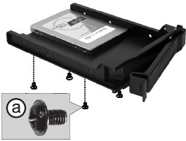 2.5"SSD / 3.5"HDD installatie Stap 3