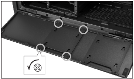 2.5"SSD installatie Stap 1