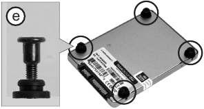 2.5"SSD installatie Stap 3