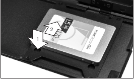 2.5"SSD installatie Stap 4