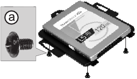 2.5"SSD installatie Stap 6